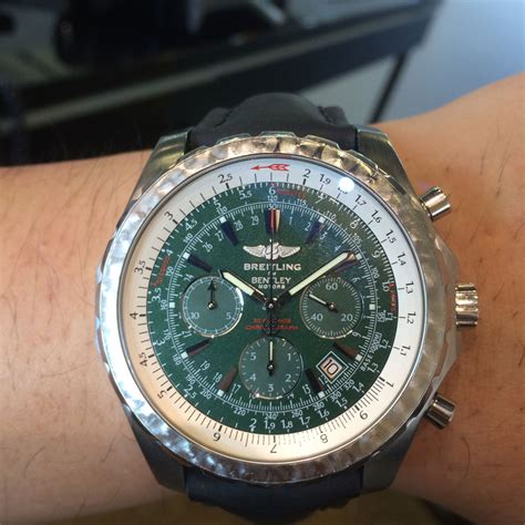 breitling bentley green dial|More.